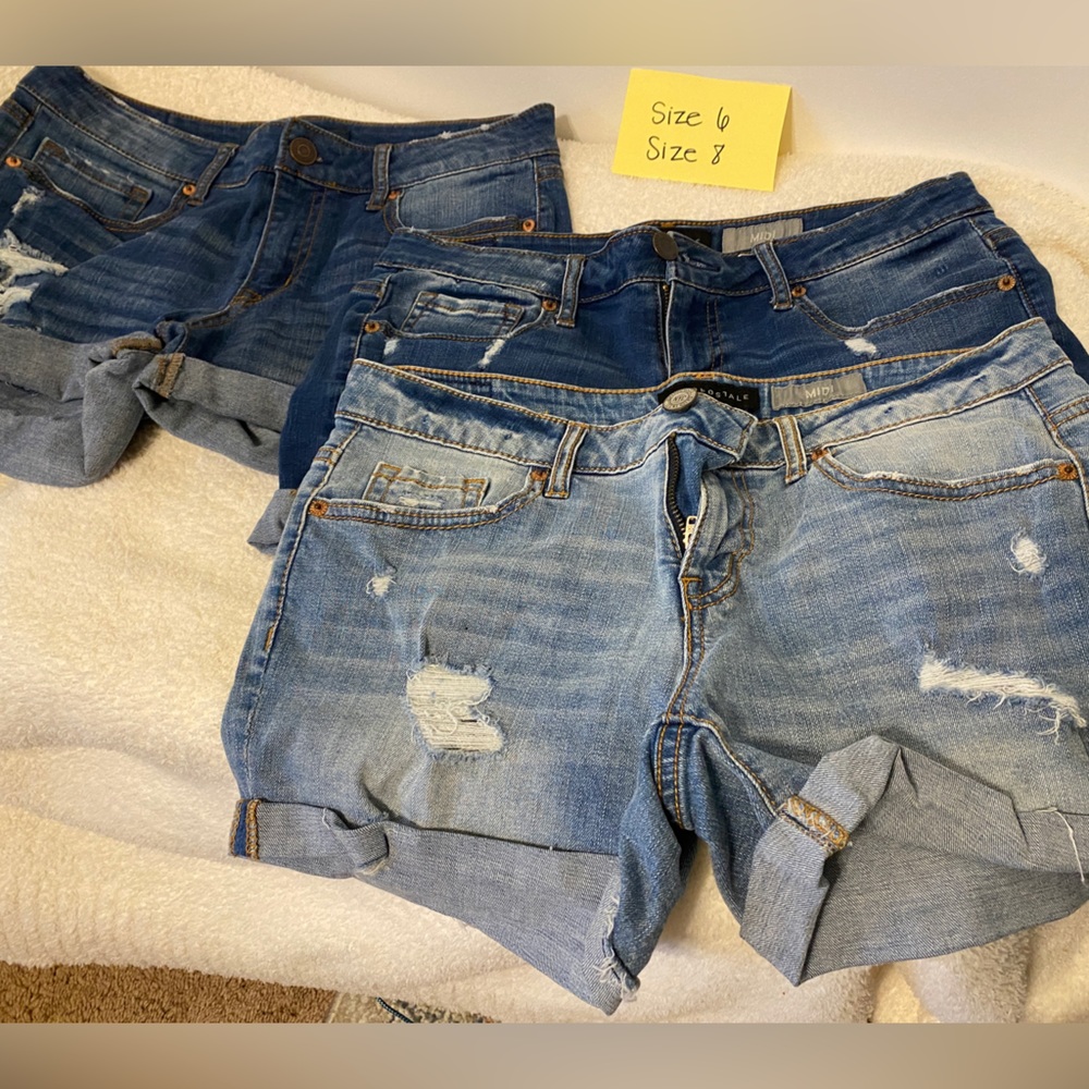 Three Pair of Women’s Aeropostale Shorts-Two Pairs of size 6, One pair size 8